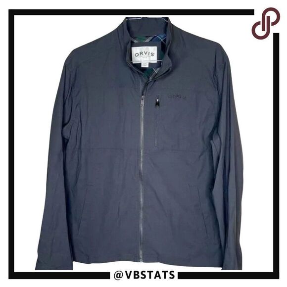 XL Orvis Gray Full Zip Jacket - Picture 1 of 4
